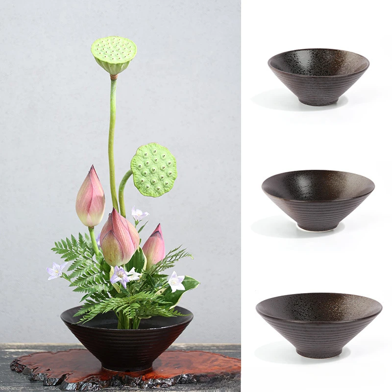 Ikebana Vase Kenzan - Vaso di rana giapponese Bouquet in
