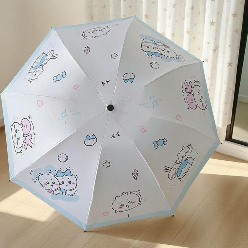 Japan Lifestyle - Ombrello Pieghevole Automatico/Manuale Chiikawa Anime Hachiware
