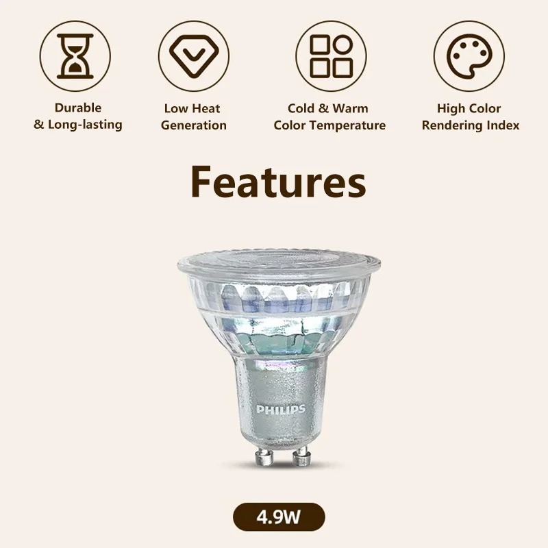Philips LED GU10 PAR16 Lampada - Philips Bulb Led Classic recensione e prezzo