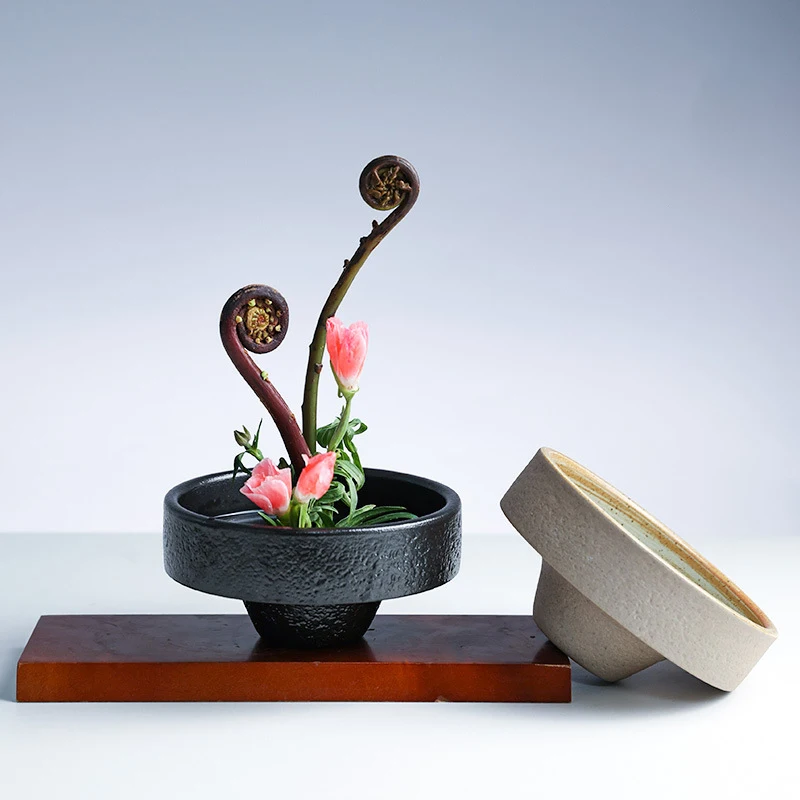 Vaso in ceramica giapponese ra - Ikebana Vase Kenzan recensione e prezzo